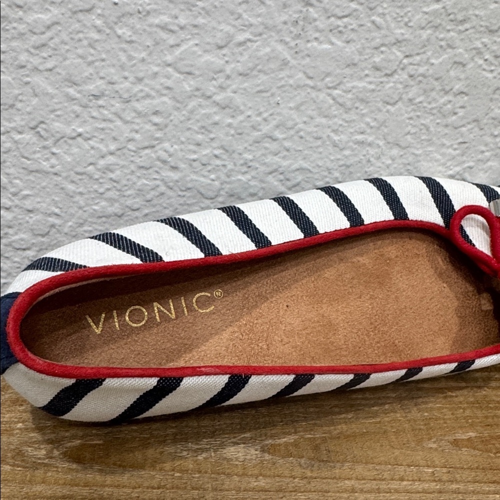 Vionic Klara Striped Ballet Flats Size 6.5 - Picture 6 of 8